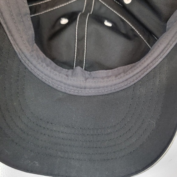 Nike Golf Mens Black White Outline Tech Adjustable Strapback Hat Cap Lightweight - Picture 7 of 10